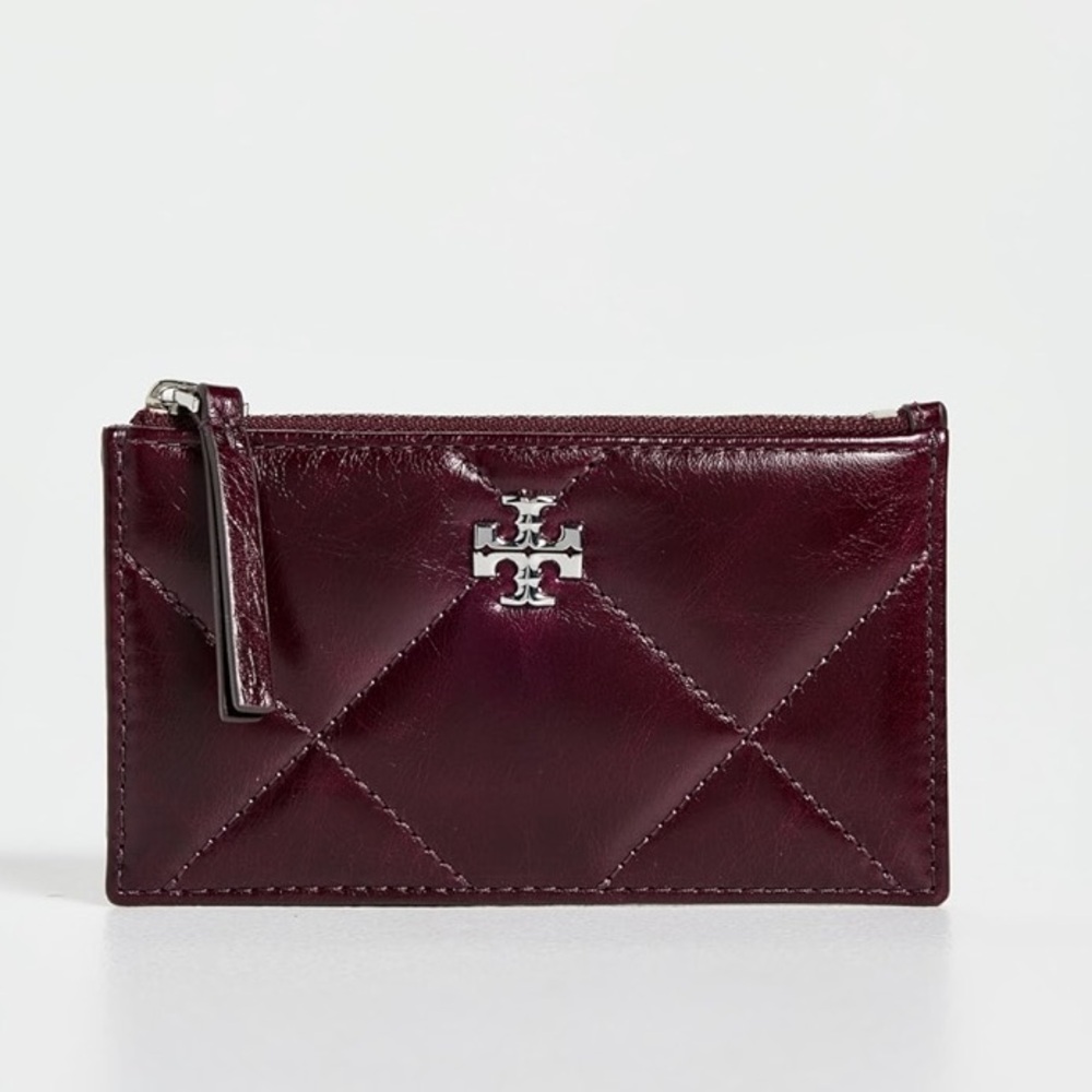 Tory Burch Burgundy Quilted Wallet